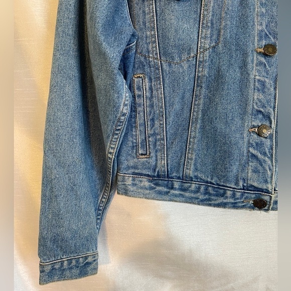 Vintage Nevada Denim Jean Jacket Medium Wash  Girls XLG 14/16 - Picture 7 of 12